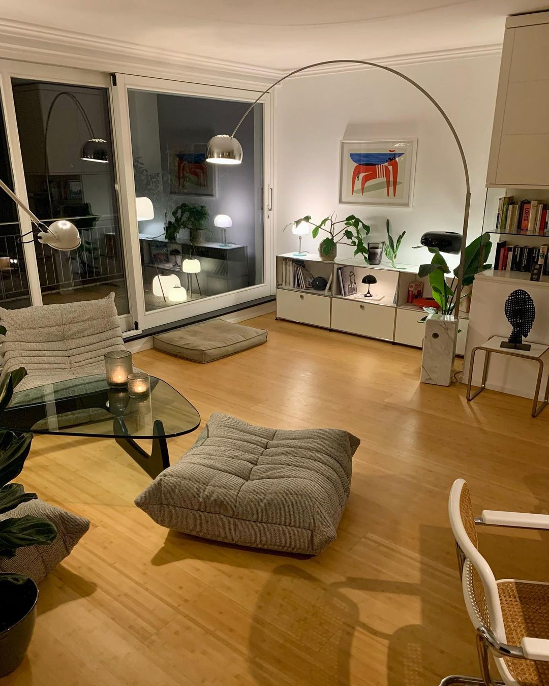 Lampadaire moderne Dav en Marbre