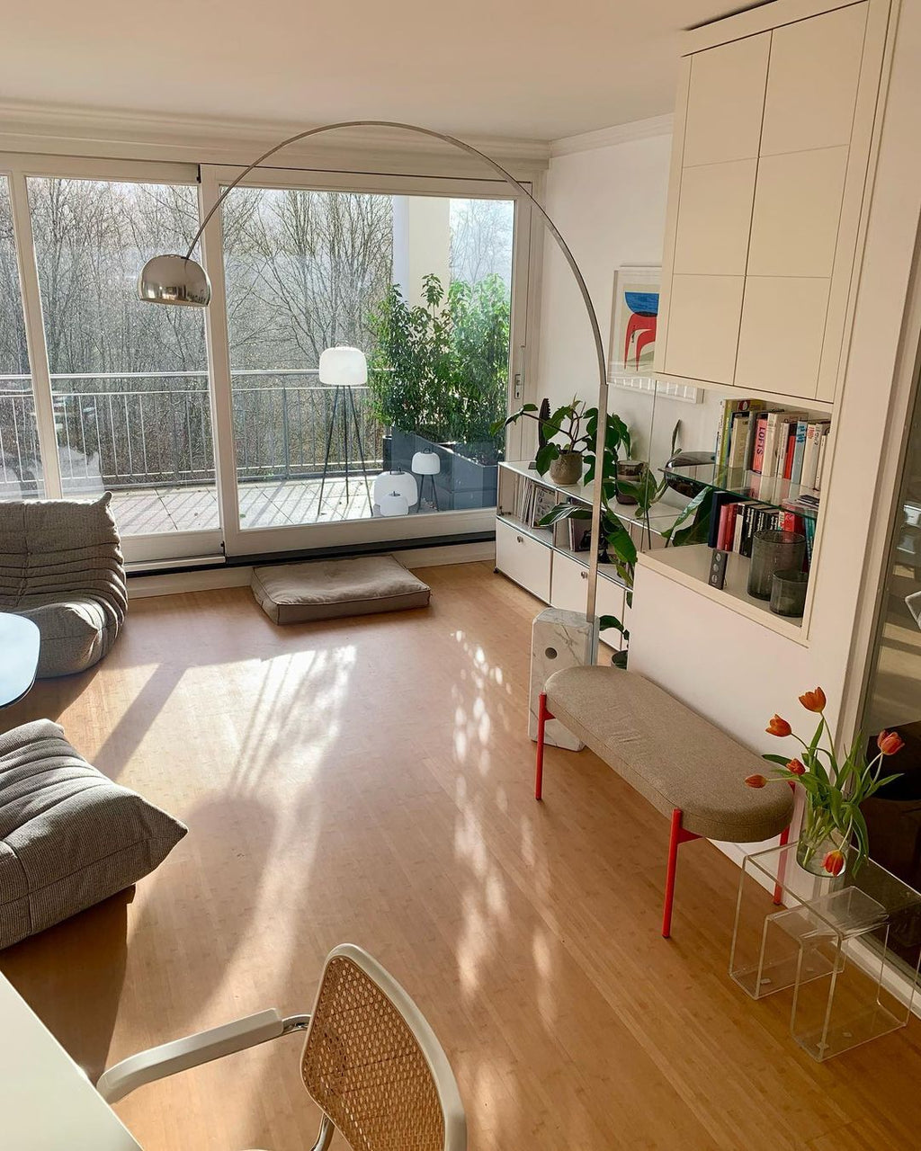 Lampadaire moderne Dav en Marbre