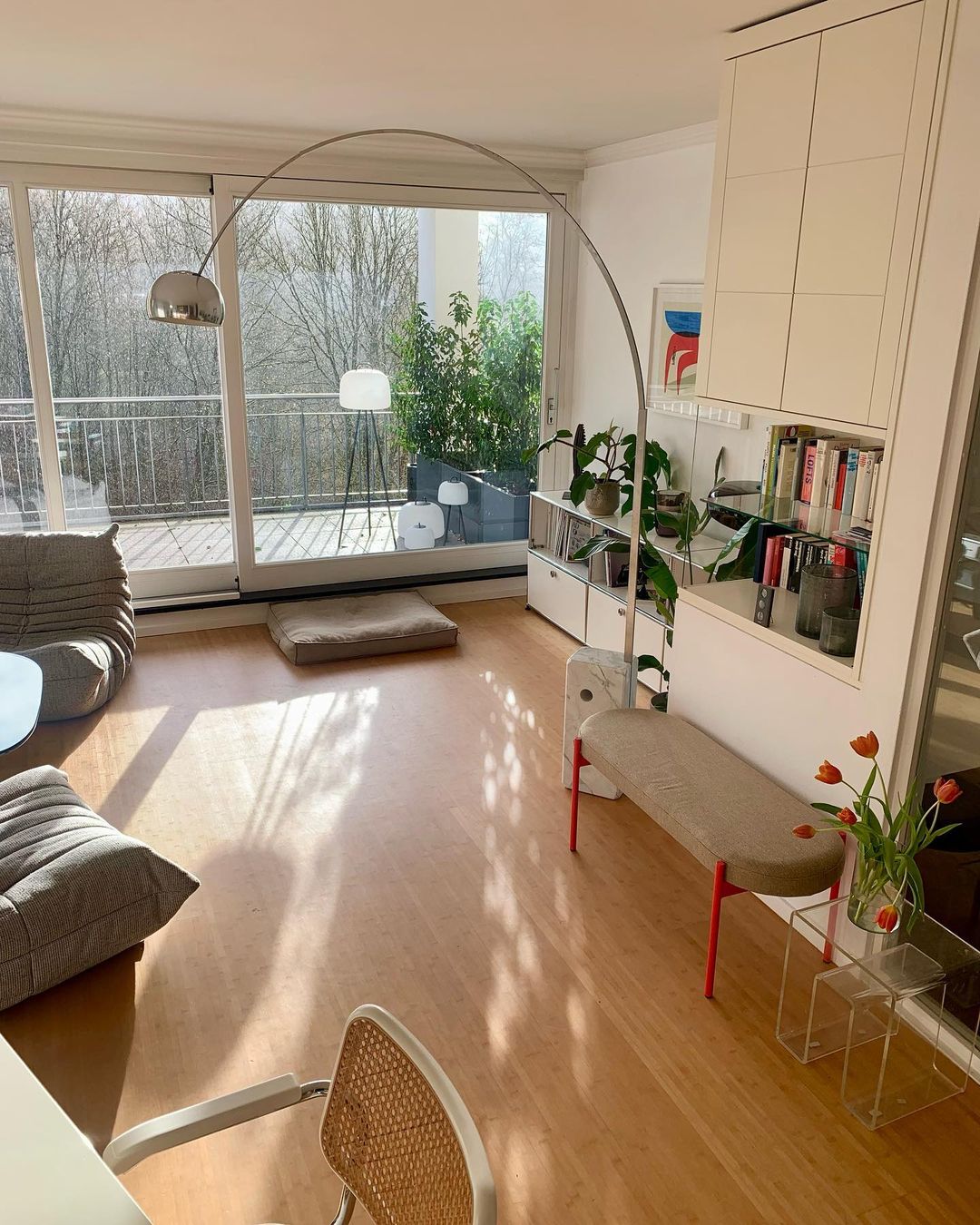 Lampadaire moderne Dav en Marbre