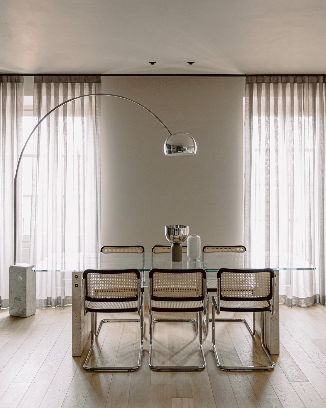 Lampadaire moderne Dav en Marbre