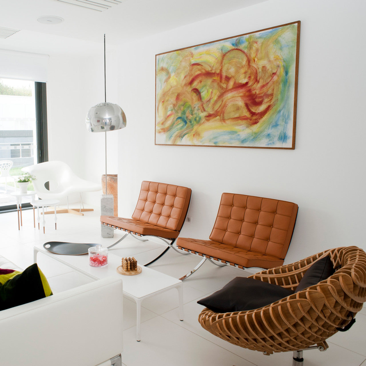 Lampadaire moderne Dav en Marbre