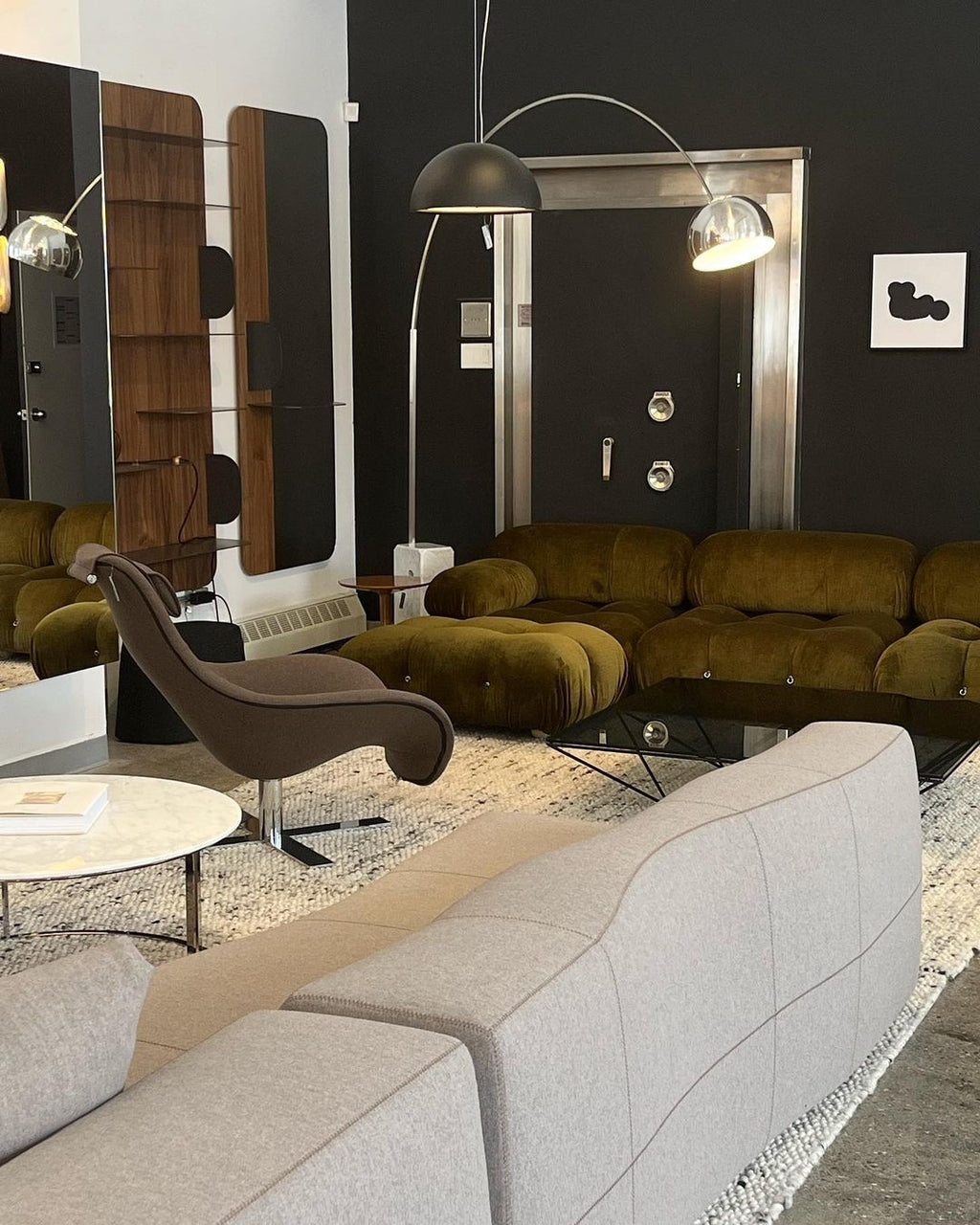 Lampadaire moderne Dav en Marbre