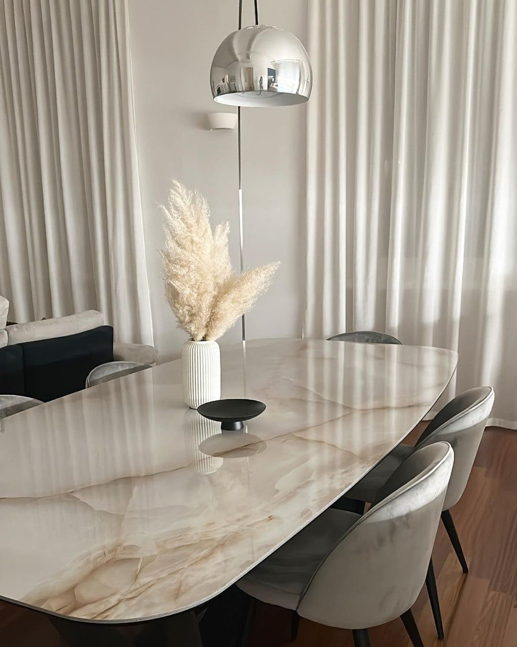 Lampadaire moderne Dav en Marbre