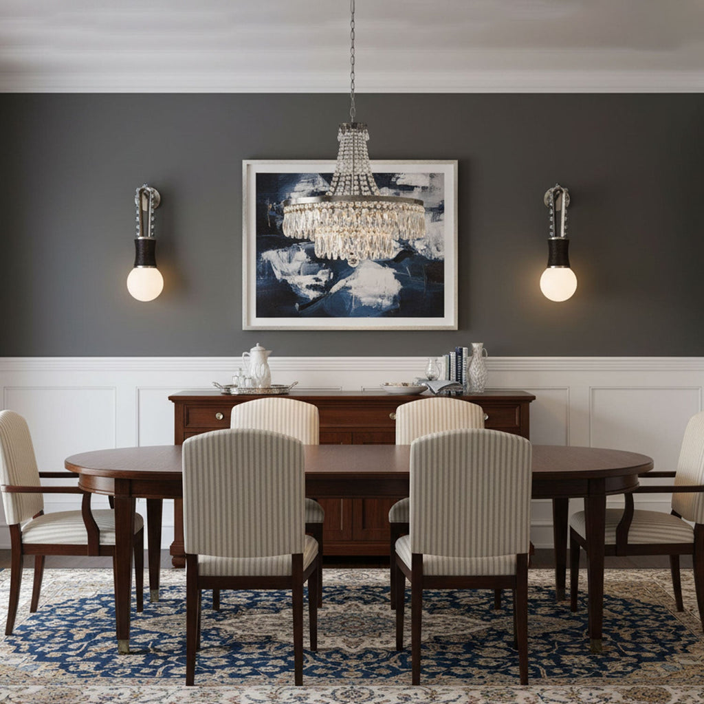 Applique murale moderne Agard en Laiton et beige