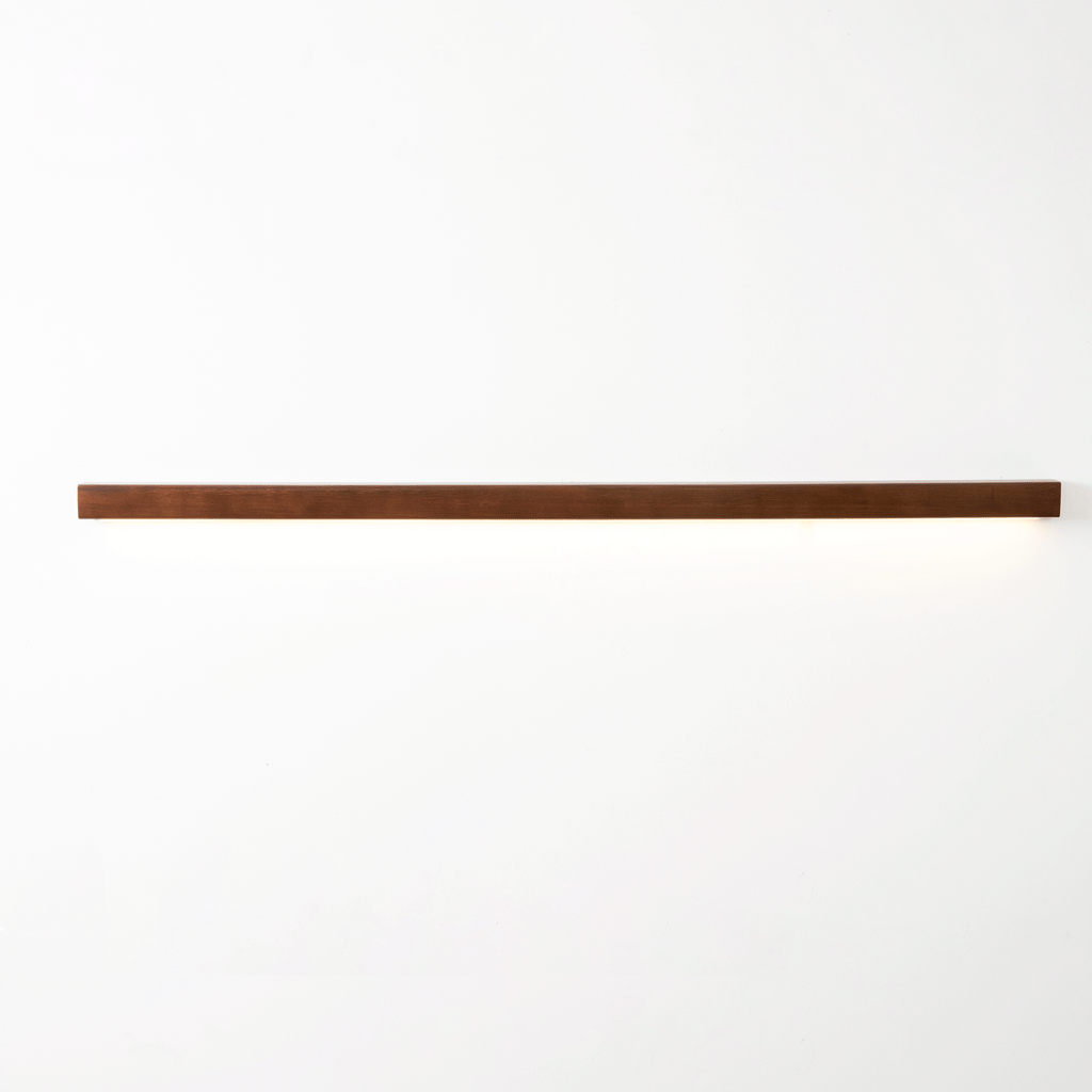 Applique murale moderne Siggi en bois Noyer