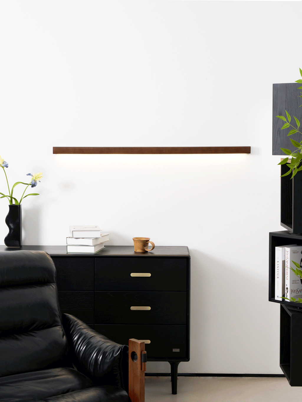 Applique murale moderne Siggi en Bois
