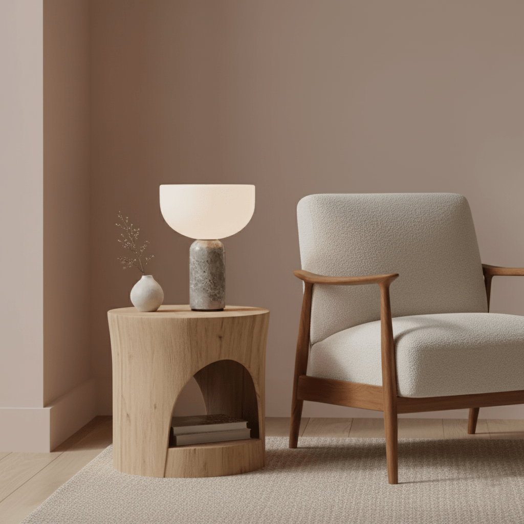 Lampe à poser moderne Lewin en Marbre Noir