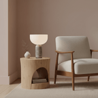 Lampe à poser moderne Lewin en Marbre Blanc