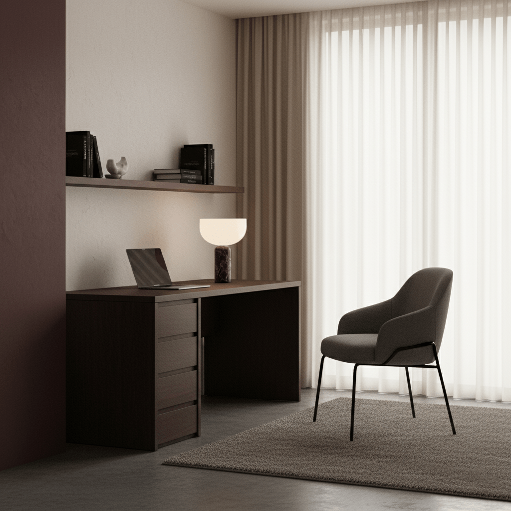 Lampe à poser moderne Lewin en Marbre Noir