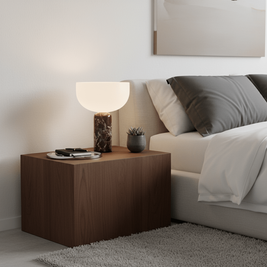 Lampe à poser moderne Lewin en Marbre Noir