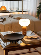 Lampe à poser moderne Lewin en Marbre Foncé rouge