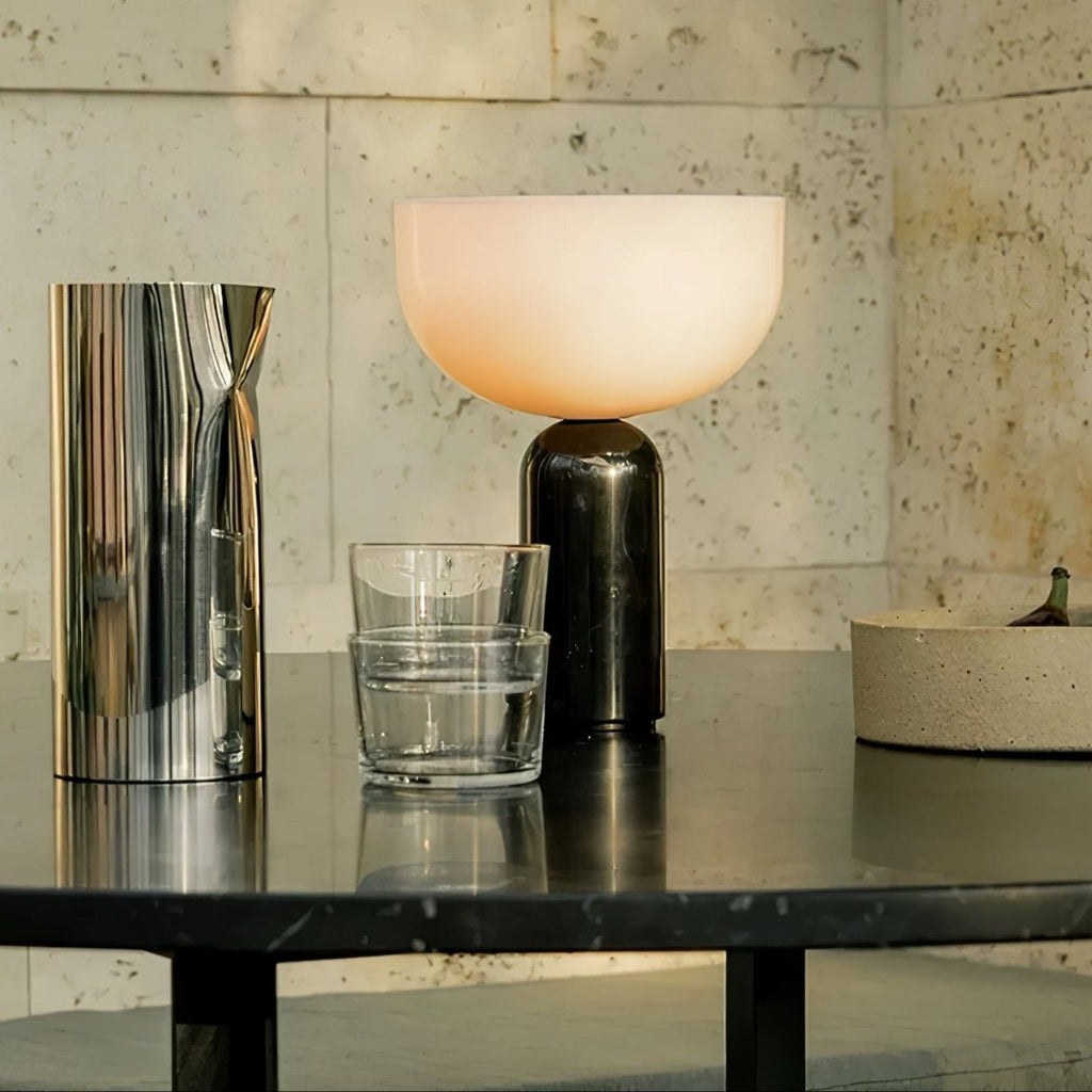 Lampe à poser moderne Lewin en Marbre Noir