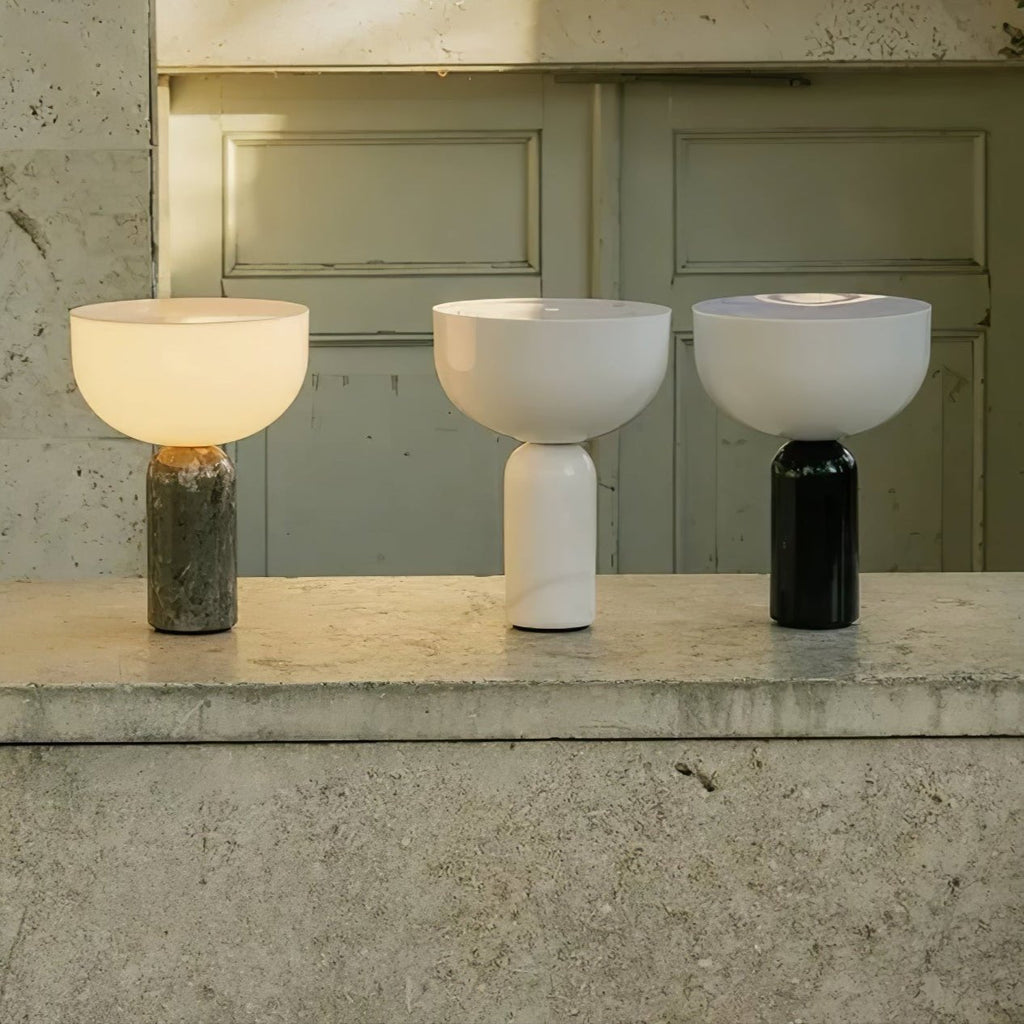 Lampe à poser moderne Lewin en Marbre Noir