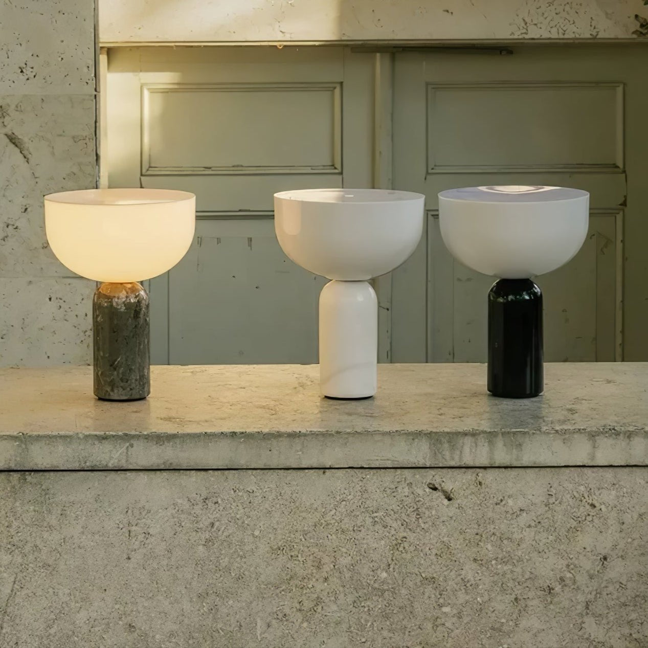 Lampe à poser moderne Lewin en Marbre Noir