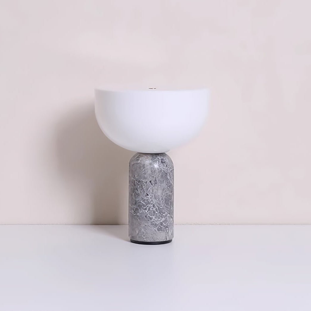 Lampe à poser moderne Lewin en Marbre Foncé rouge