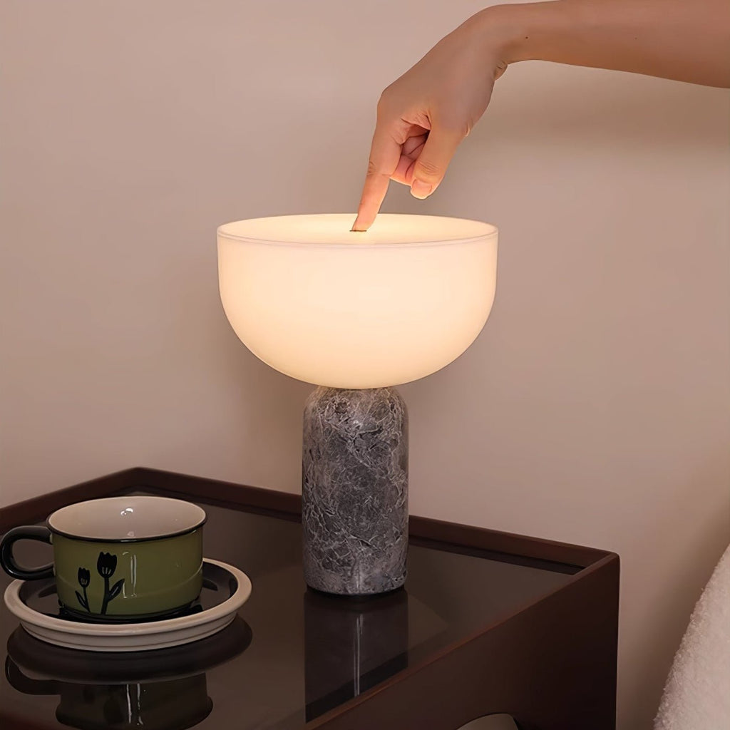 Lampe à poser moderne Lewin en Marbre Noir