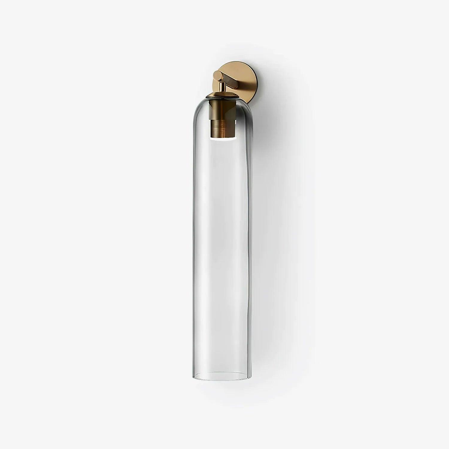 Applique murale moderne Arnvid en verre Sable nickel