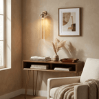 Applique murale moderne Arnvid en verre Noir