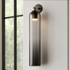 Applique murale moderne Arnvid en verre Sable nickel