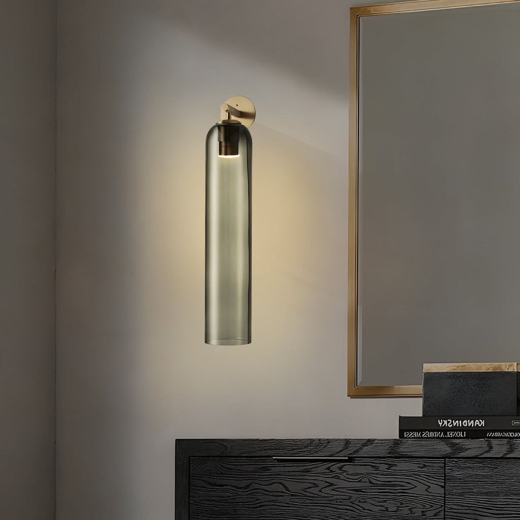 Applique murale moderne Arnvid en verre Noir