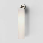 Applique murale moderne Arnvid en verre Sable nickel