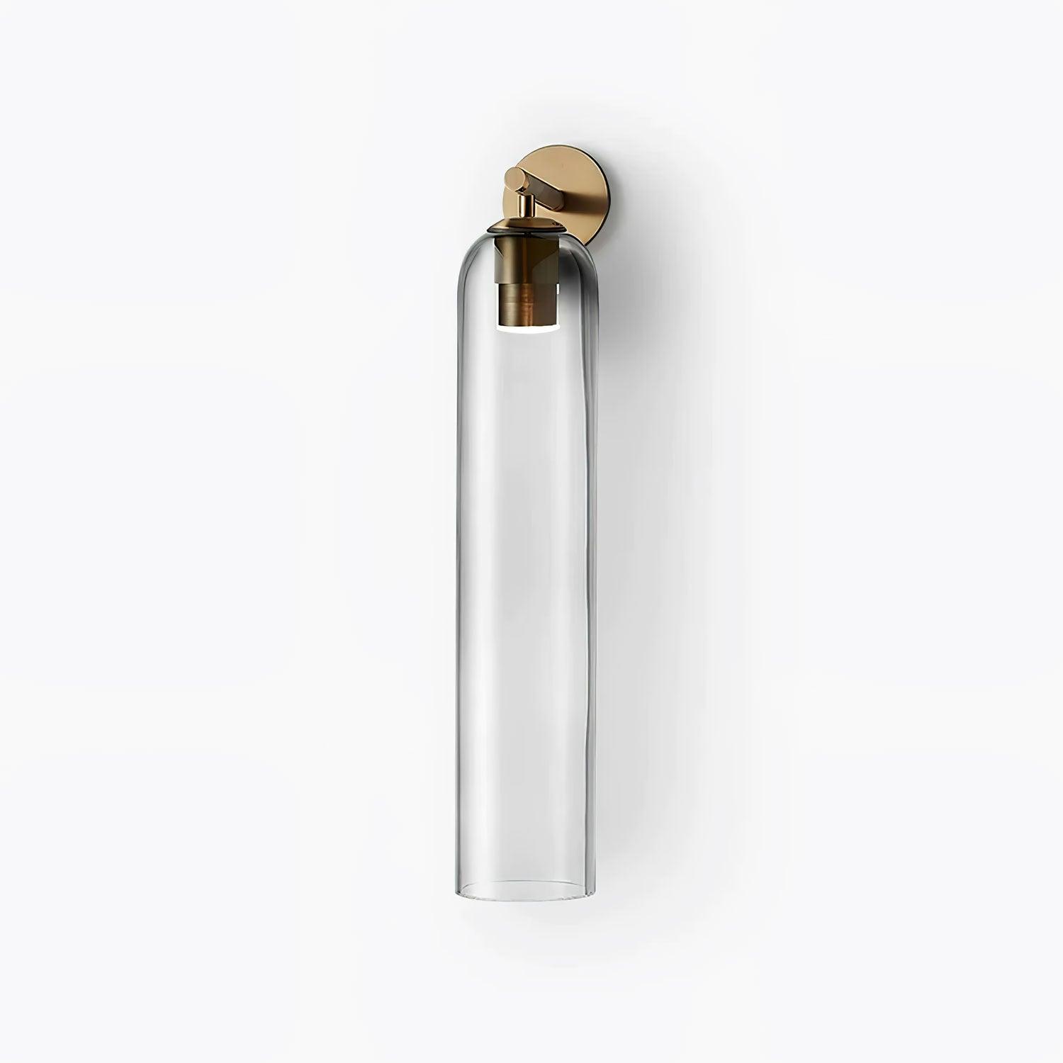 Applique murale moderne Arnvid en verre Sable nickel