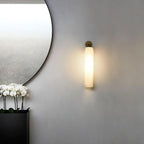 Applique murale moderne Arnvid en verre Sable nickel