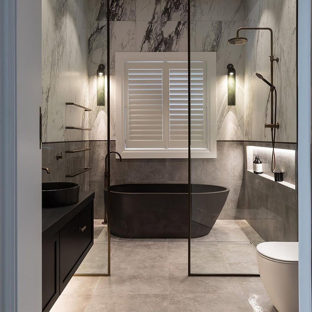 Applique murale moderne Arnvid en verre Sable nickel