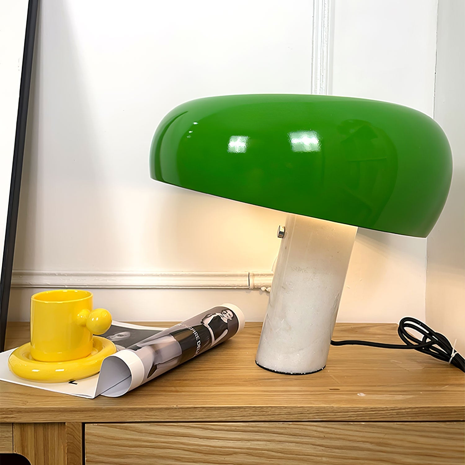 Lampe à poser moderne Kasper en Marbre Vert