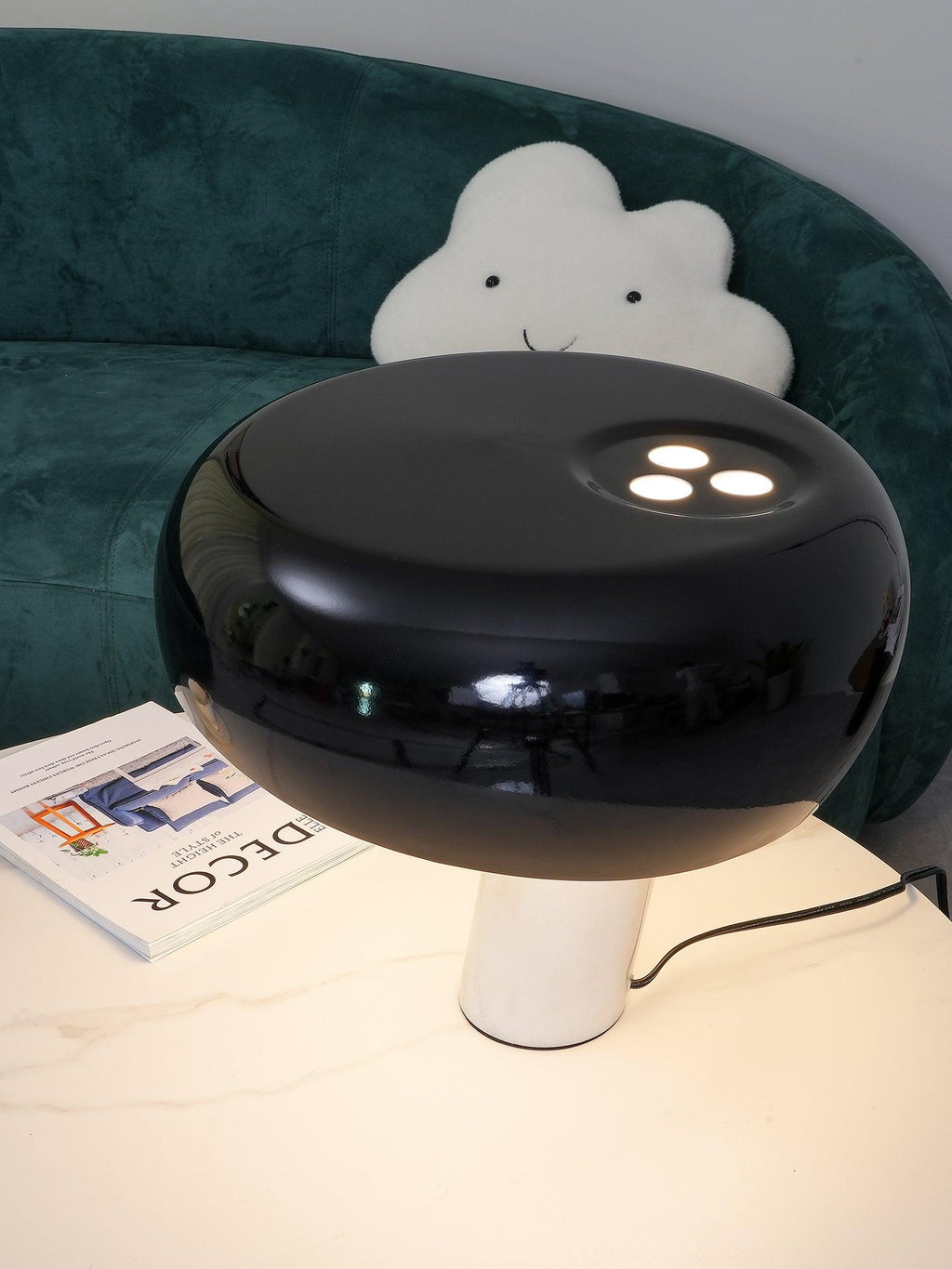 Lampe à poser moderne Kasper en Marbre Noir