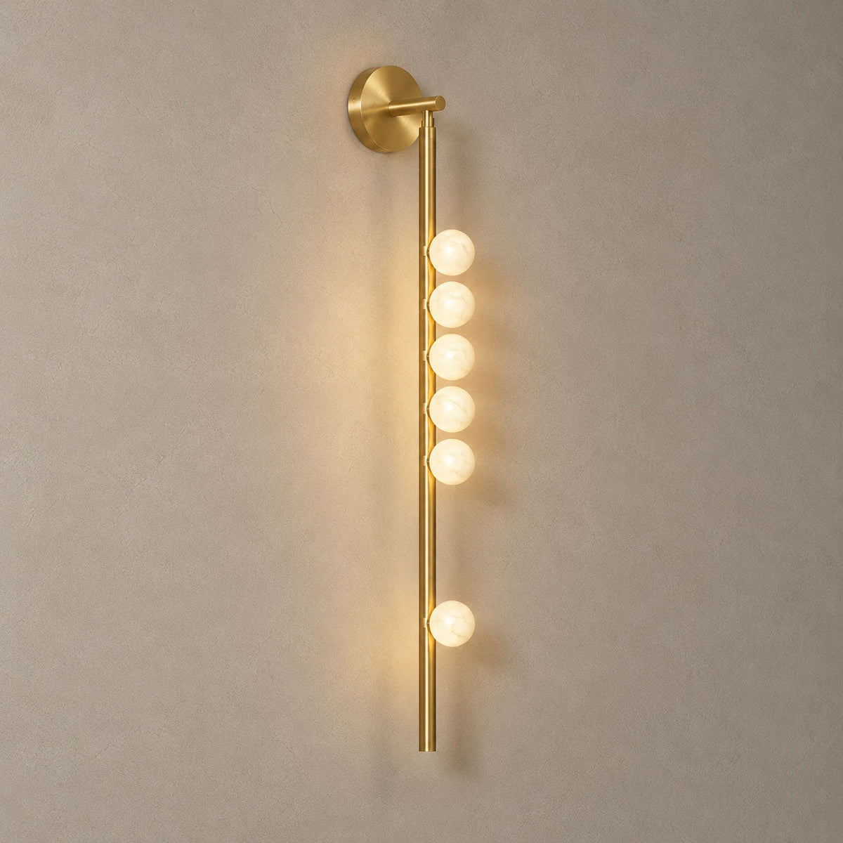 Asteria Alabaster Multi-Globe Wall Sconce