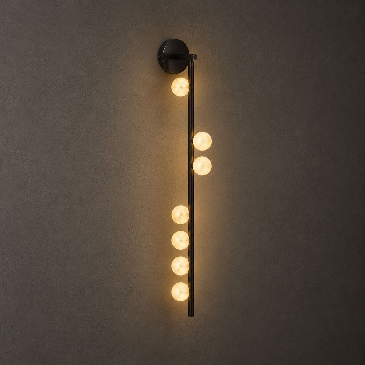 Asteria Alabaster Multi-Globe Wall Sconce