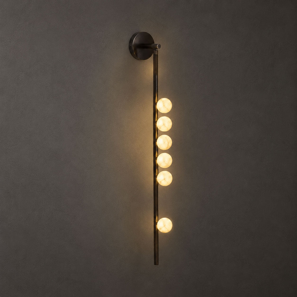 Asteria Alabaster Multi-Globe Wall Sconce