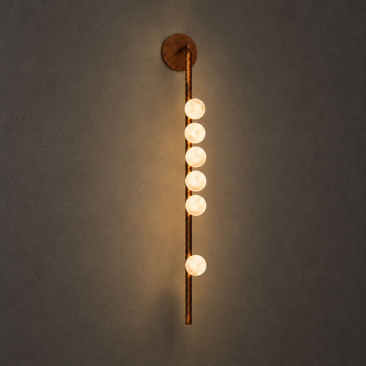 Asteria Alabaster Multi-Globe Wall Sconce