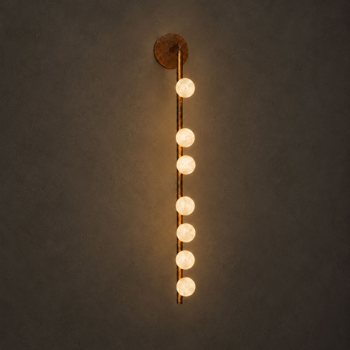 Asteria Alabaster Multi-Globe Wall Sconce
