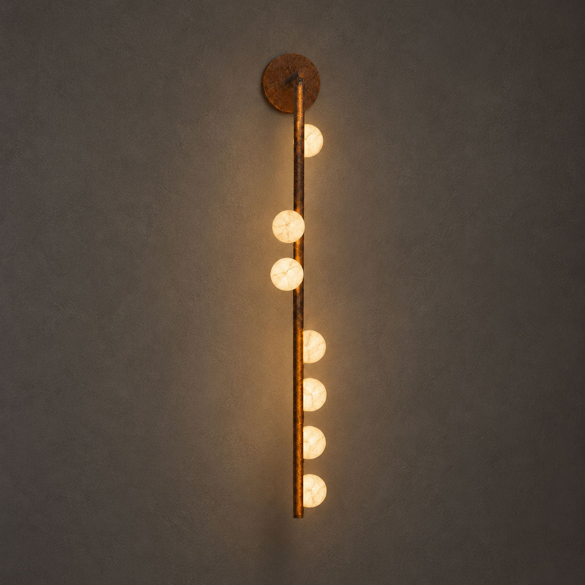 Asteria Alabaster Multi-Globe Wall Sconce