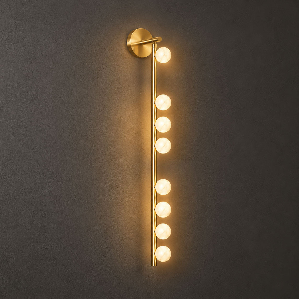 Asteria Alabaster Multi-Globe Wall Sconce