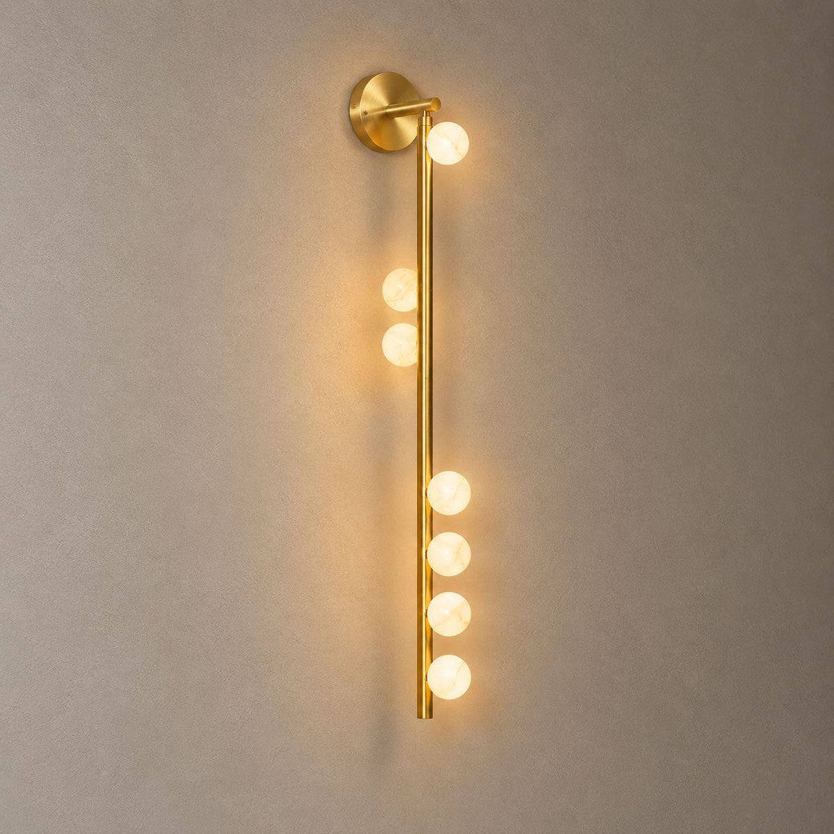 Asteria Alabaster Multi-Globe Wall Sconce