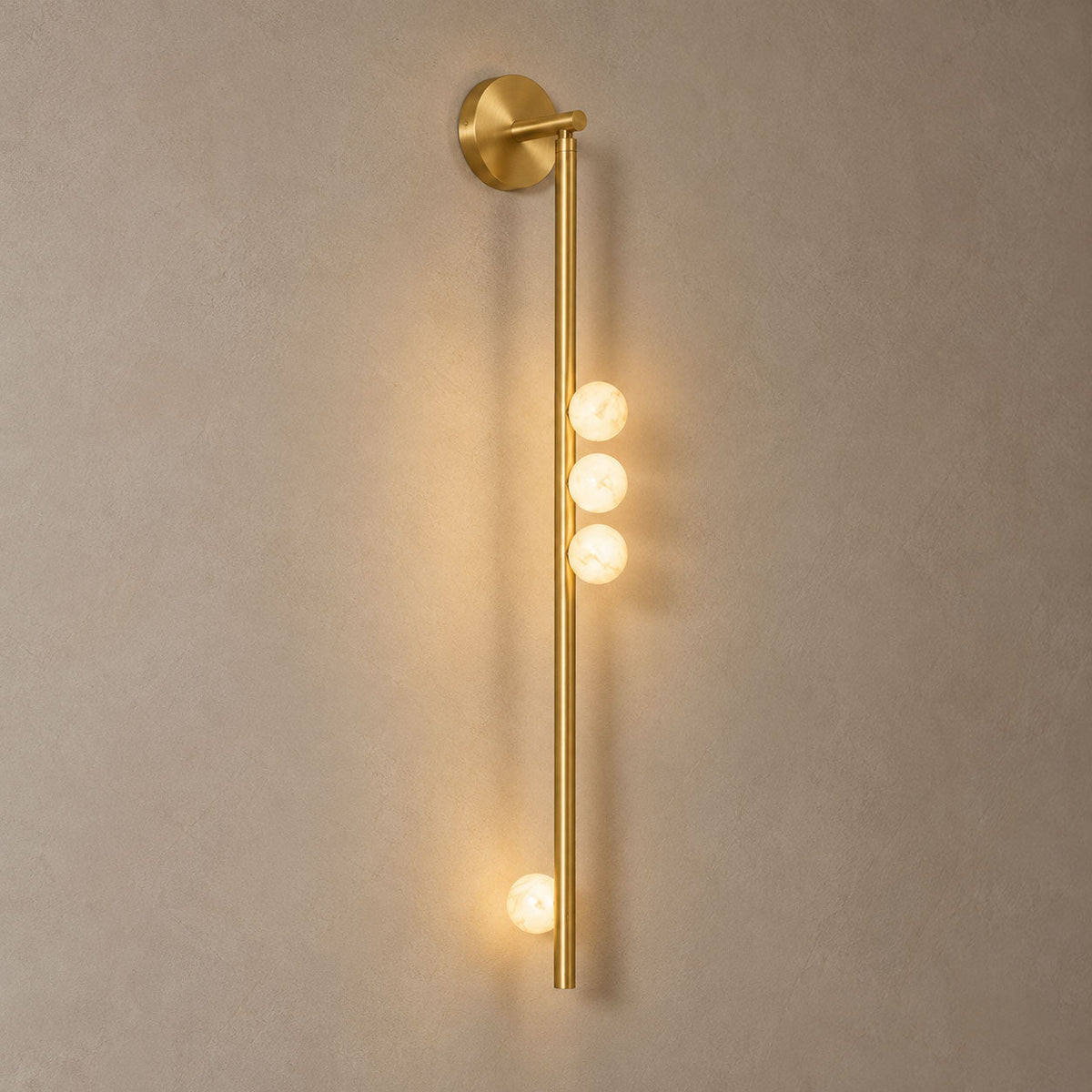 Asteria Alabaster Multi-Globe Wall Sconce