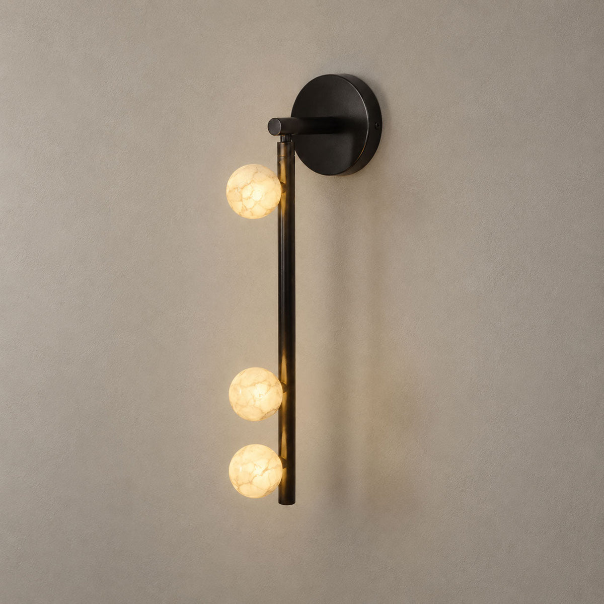 Asteria Alabaster Multi-Globe Wall Sconce