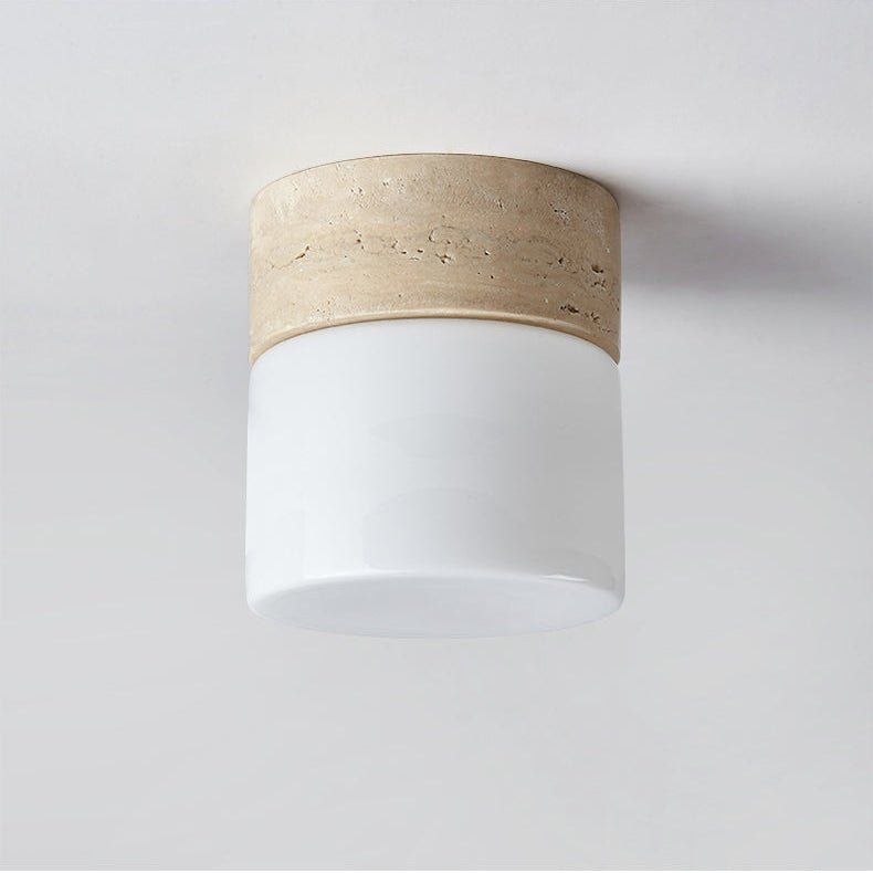 Plafonnier moderne Vilgot en Gris travertin
