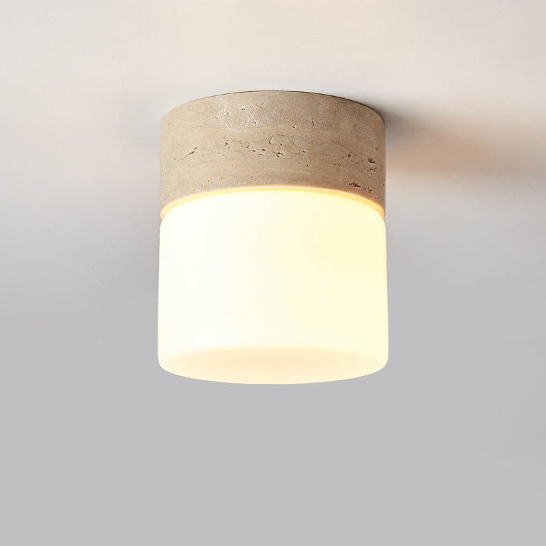 Plafonnier moderne Vilgot en Travertin jaune