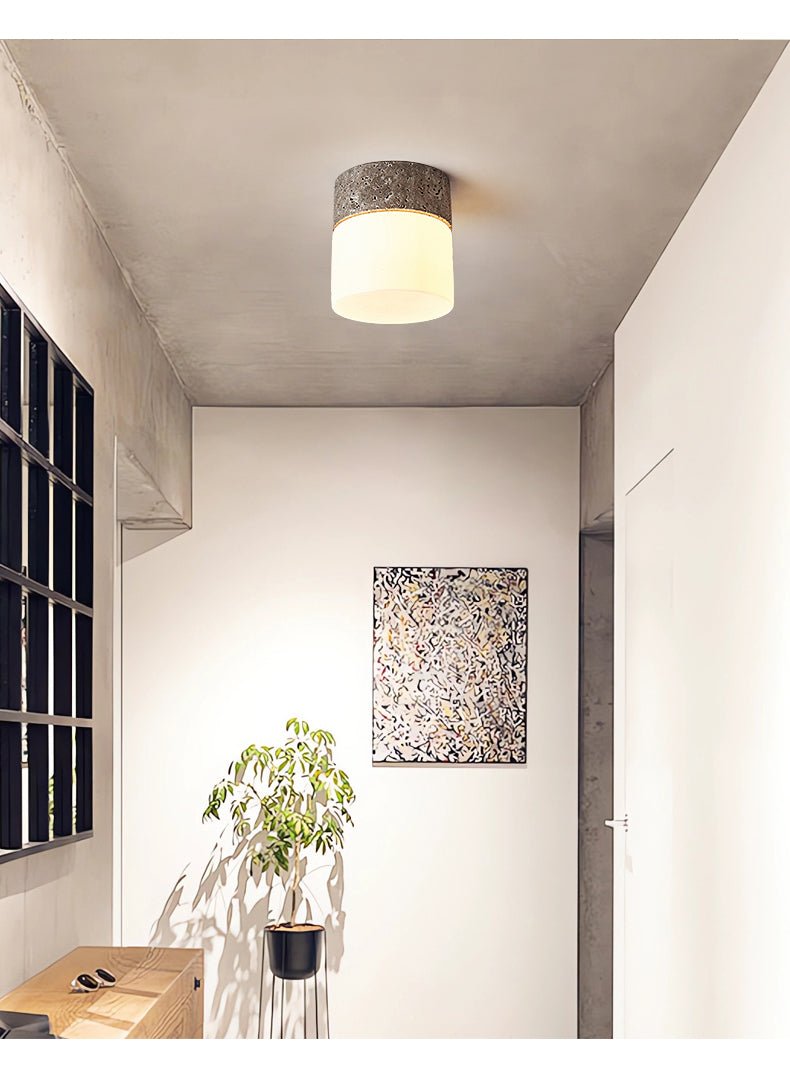 Plafonnier moderne Vilgot en Travertin jaune