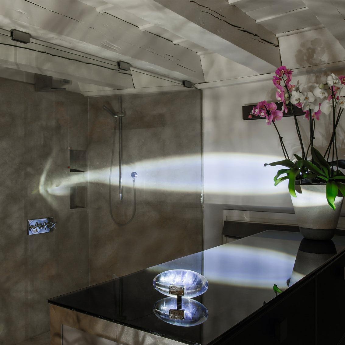 Lampe à poser moderne Kaarle en Verre