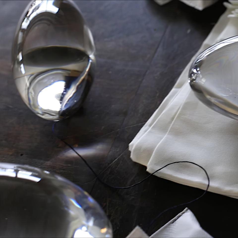 Lampe à poser moderne Kaarle en Verre