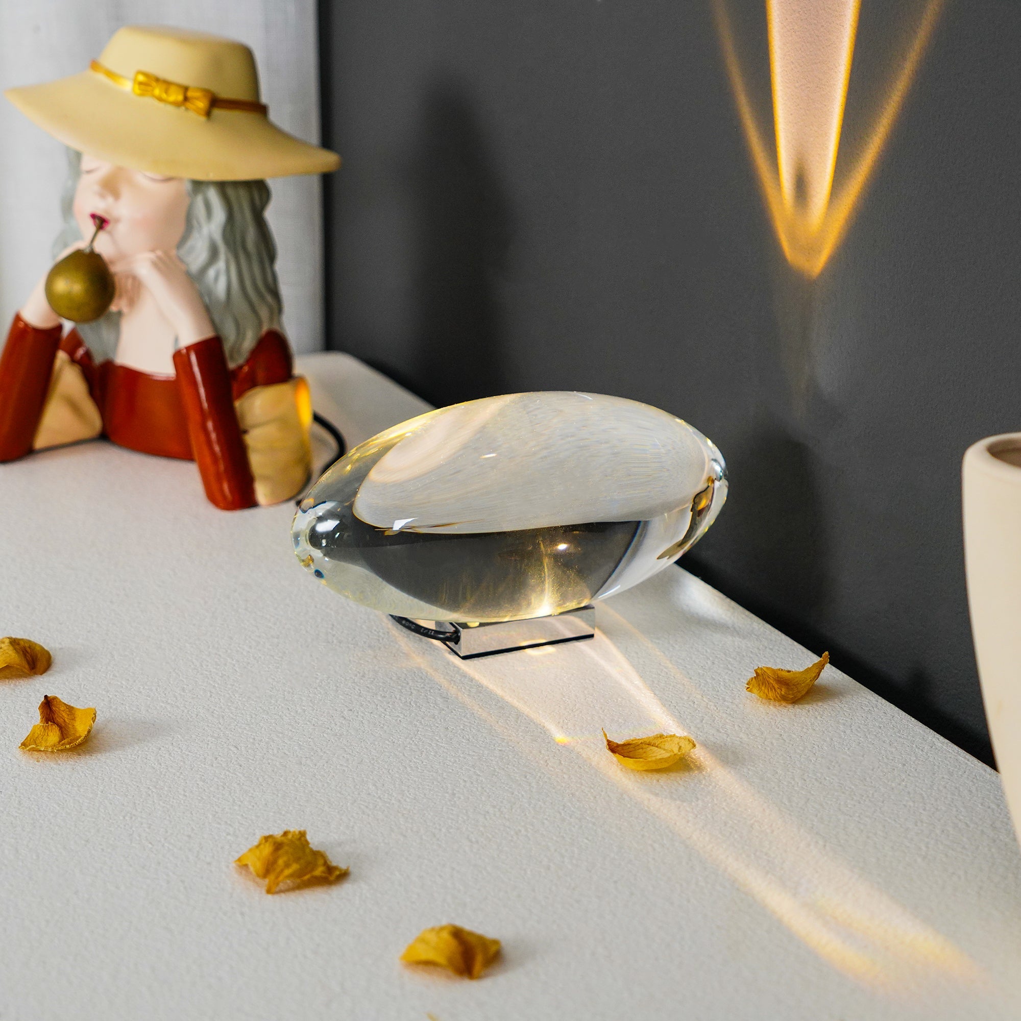 Lampe à poser moderne Kaarle en Verre