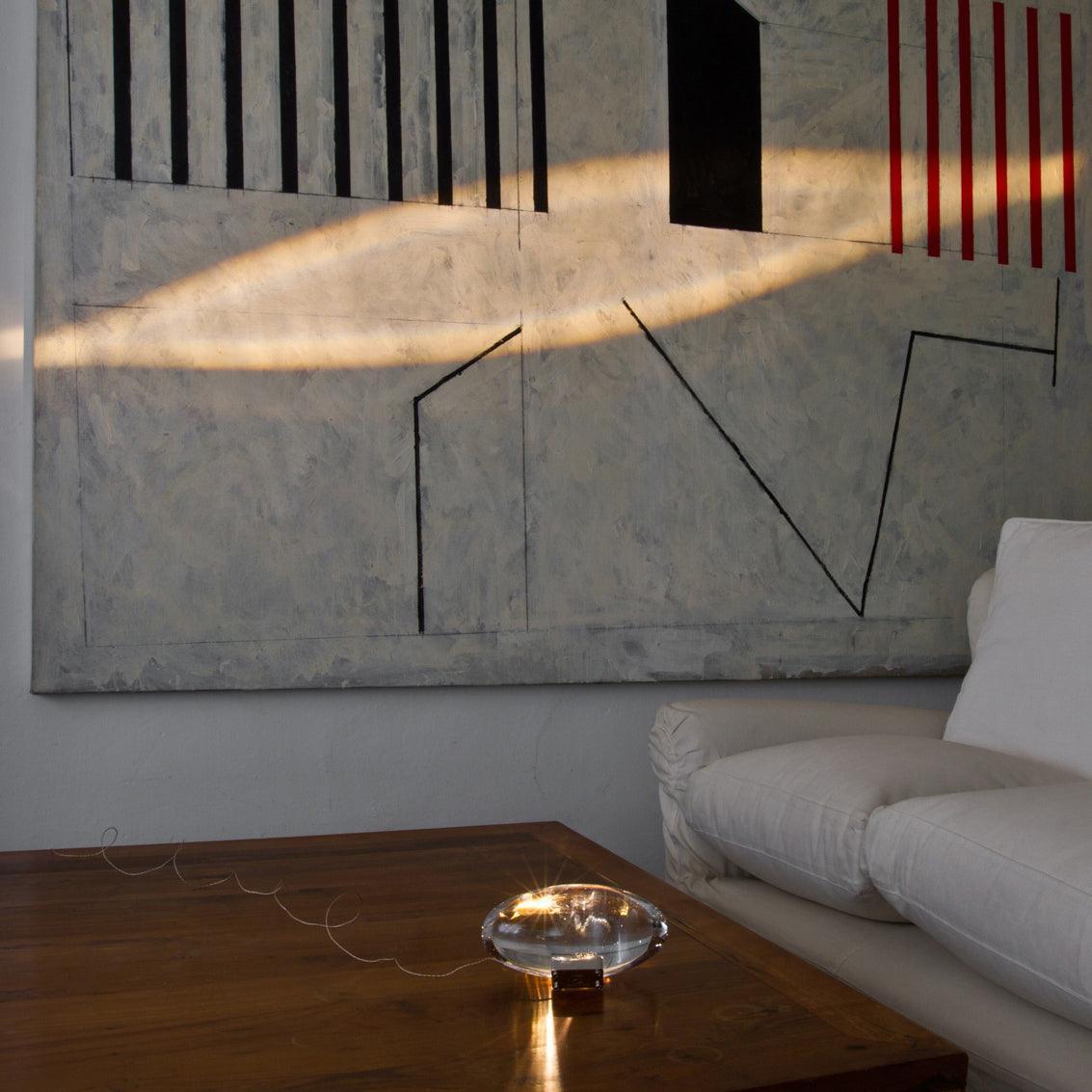 Lampe à poser moderne Kaarle en Verre