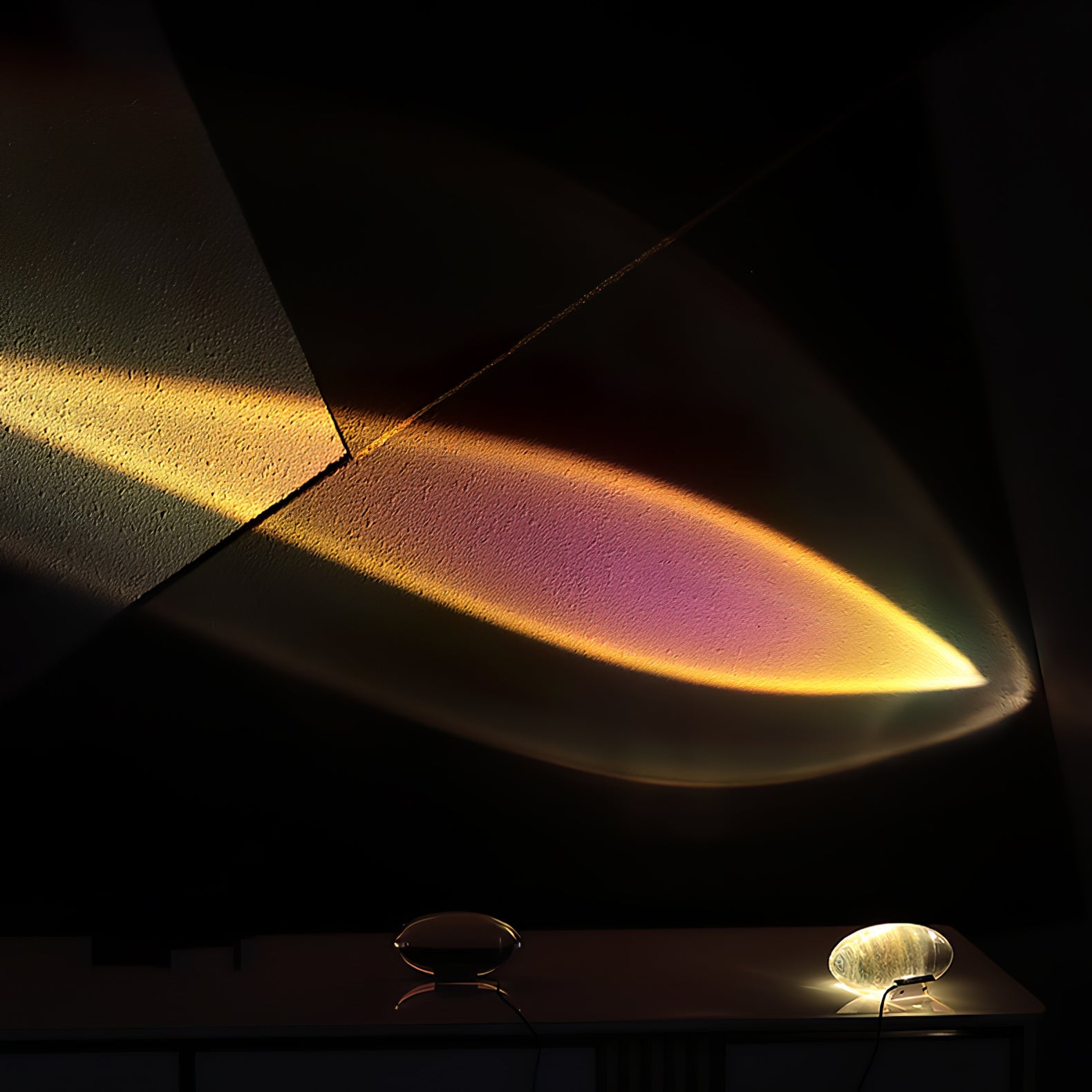 Lampe à poser moderne Kaarle en Verre