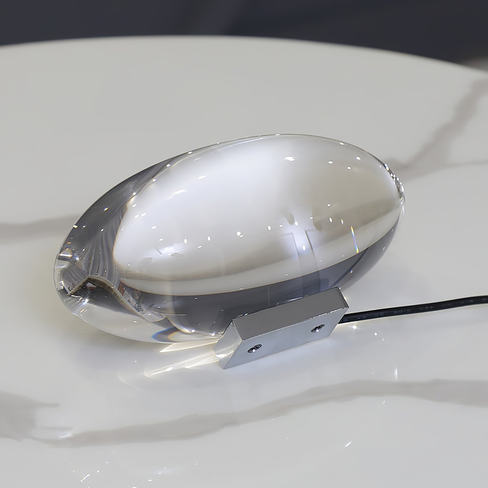 Lampe à poser moderne Kaarle en Verre