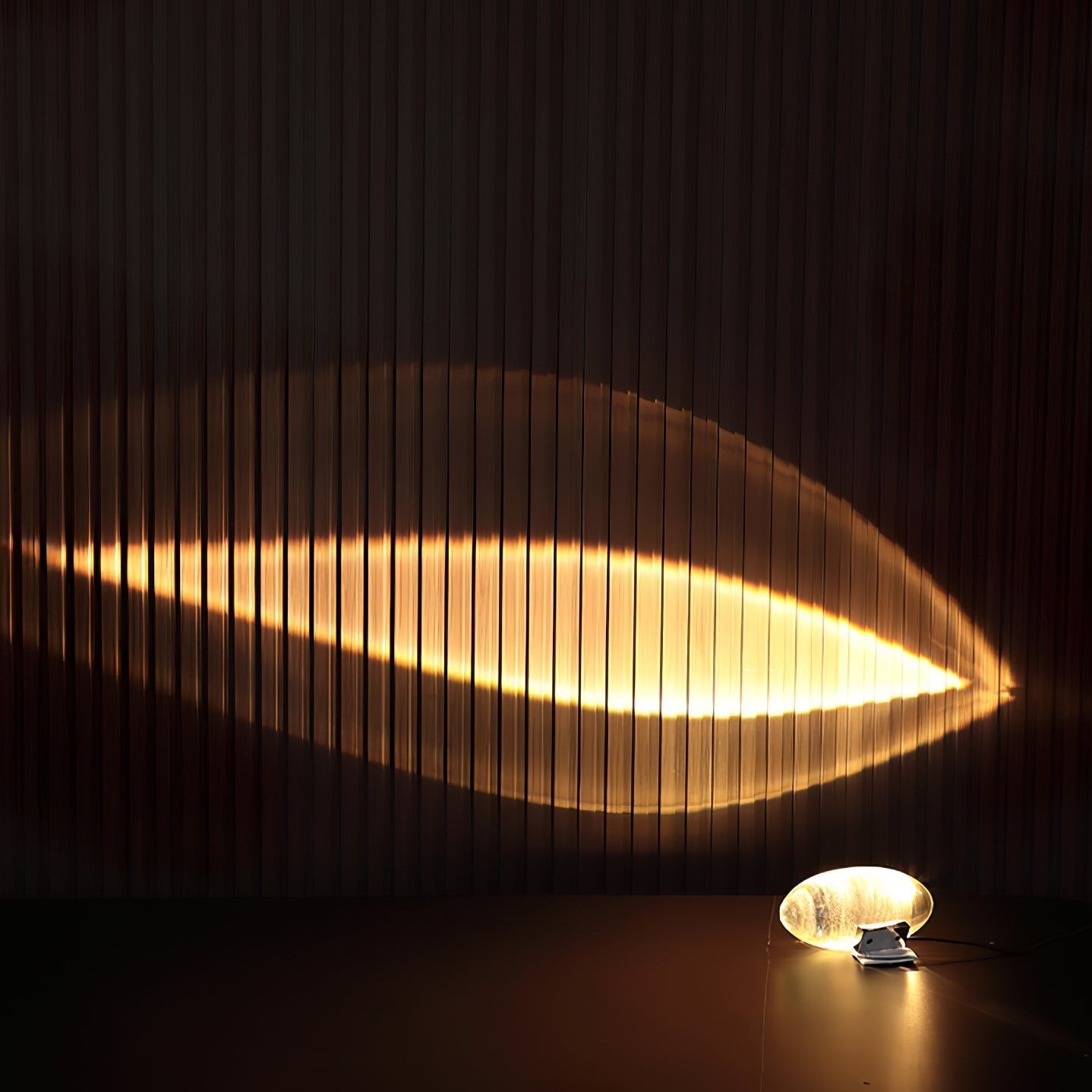 Lampe à poser moderne Kaarle en Verre